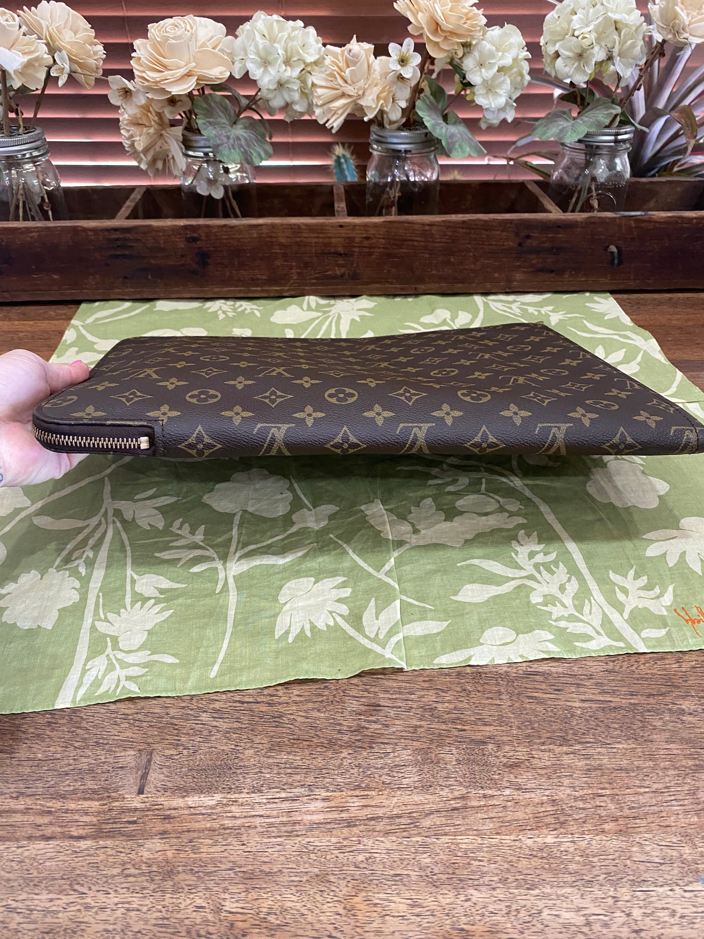 Vintage Porte Document Portfolio Clutch