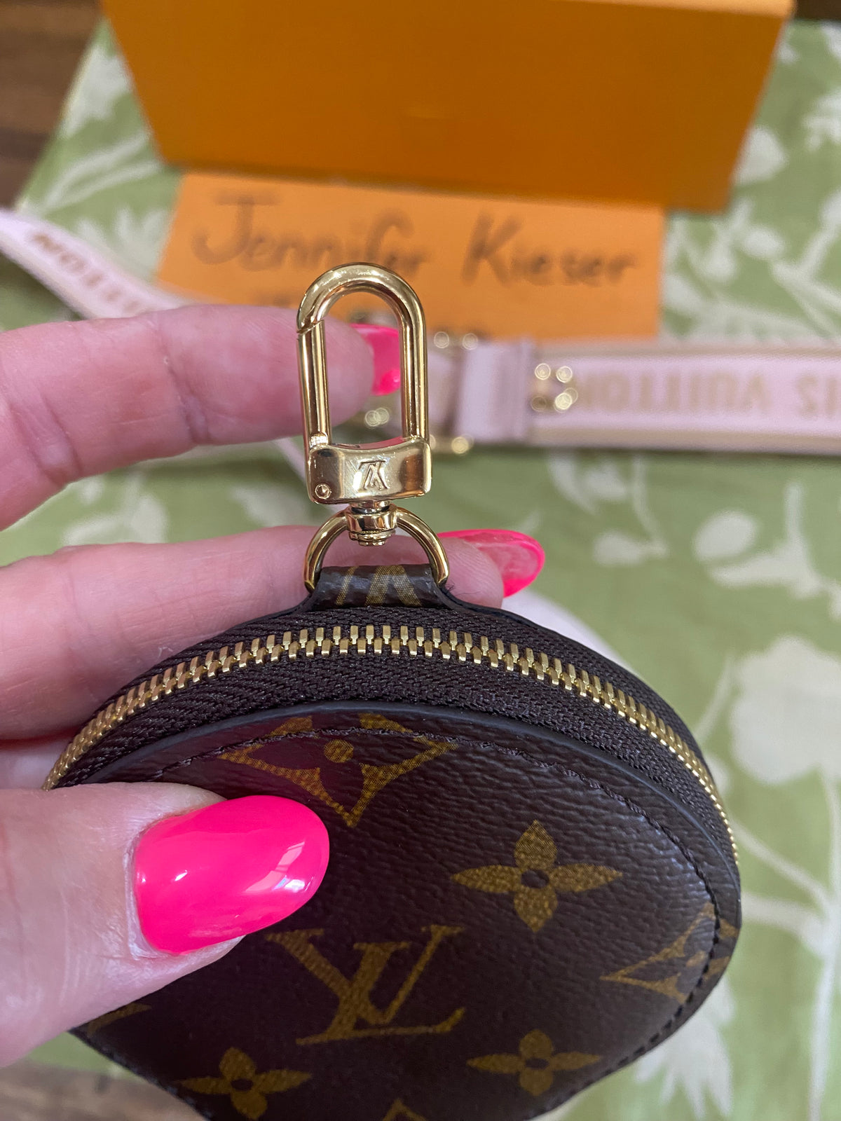 NEW Jacquard Removable Adjustable Strap and Coin Pouch