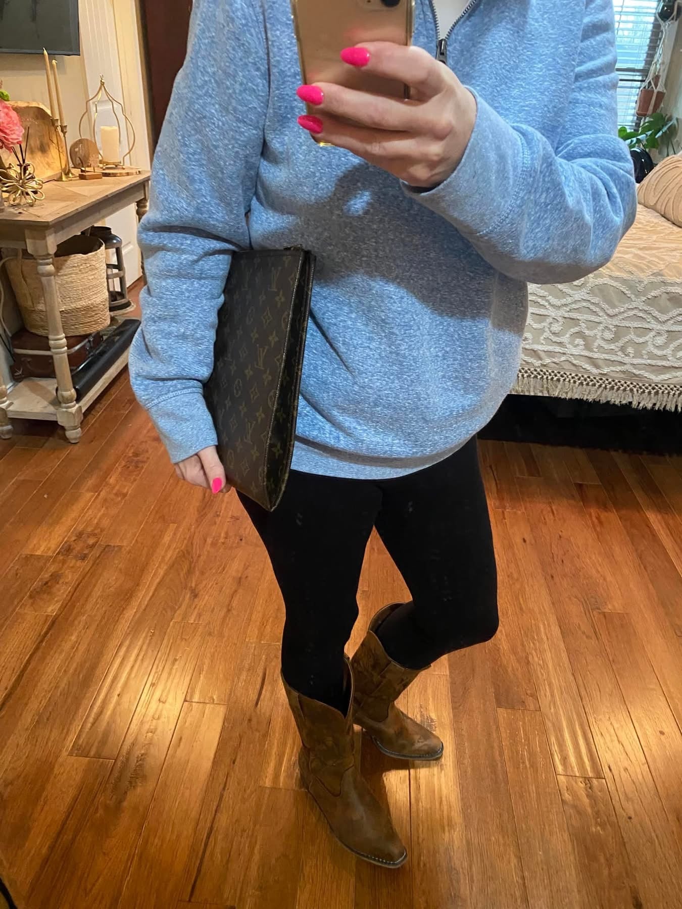 Vintage Porte Document Portfolio Clutch