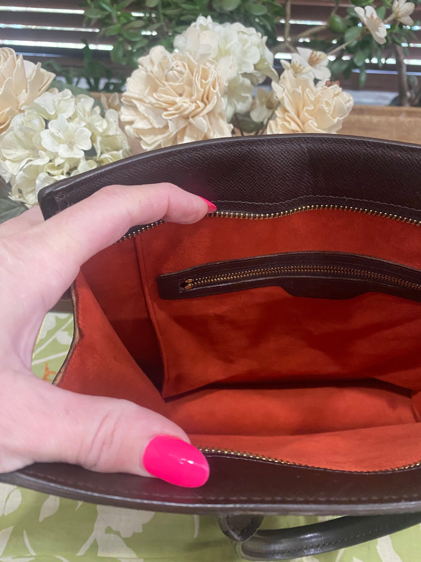 Venice PM Sac Plat in Damier Ebene