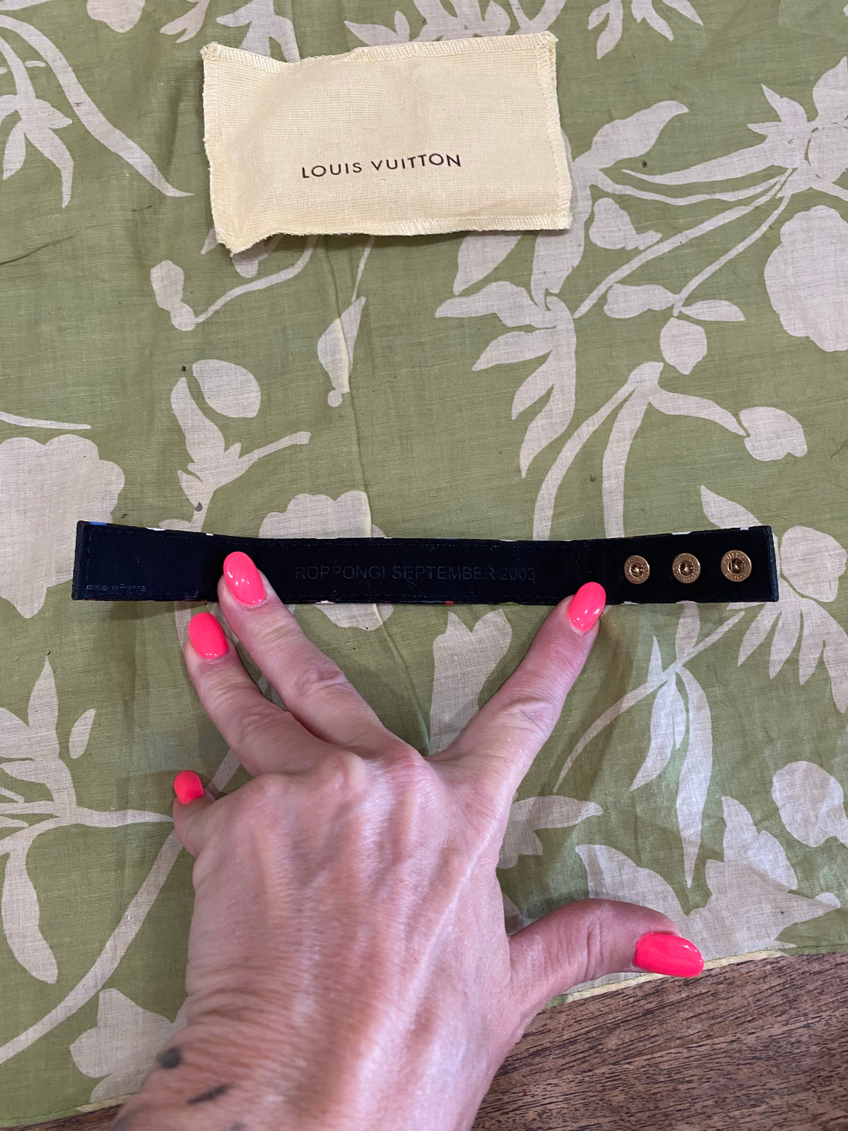 Multicolored Monogram Roppongi/VIP Snap Bracelet
