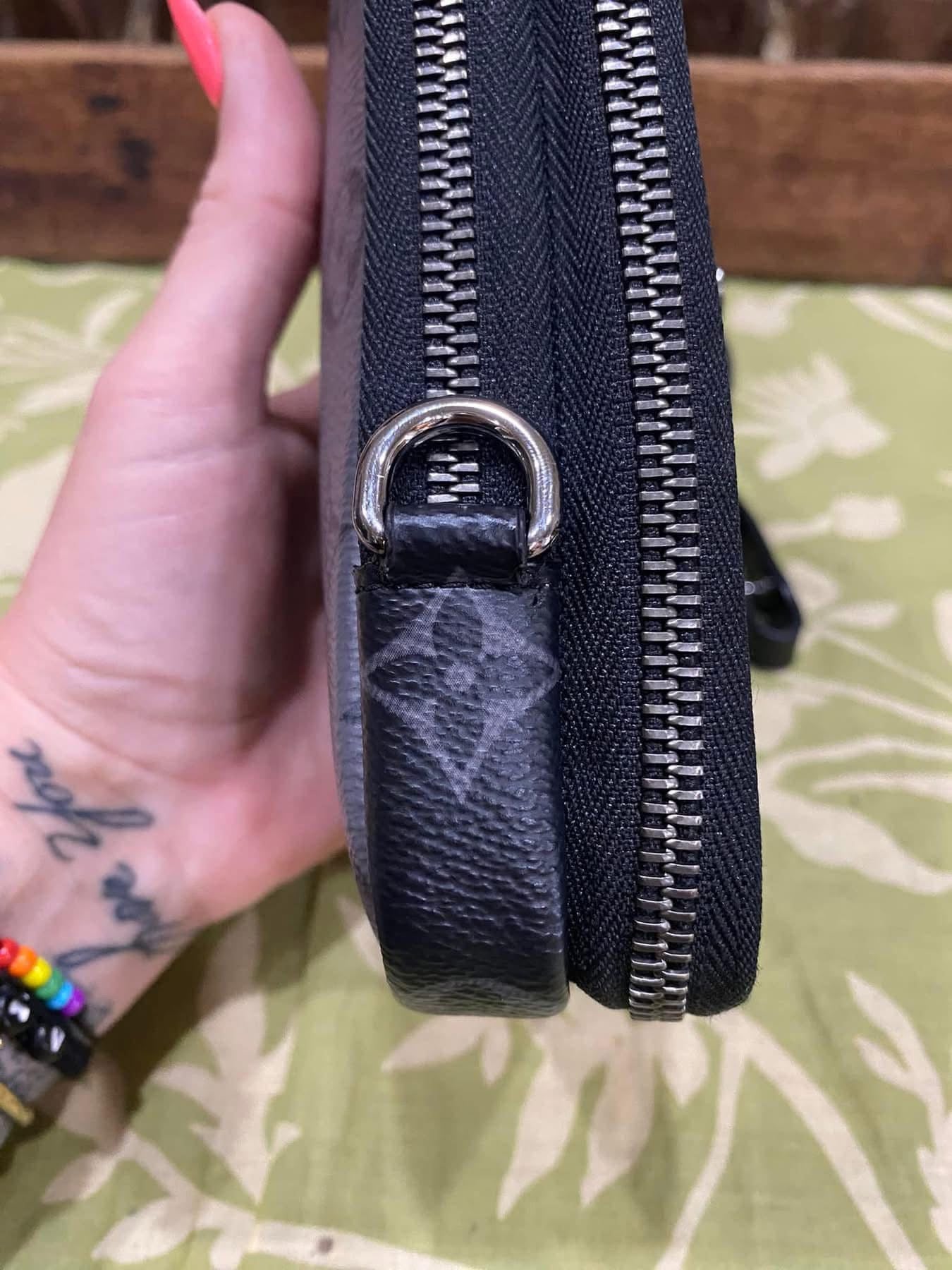 Reverse Monogram Eclipse Double Phone Pouch