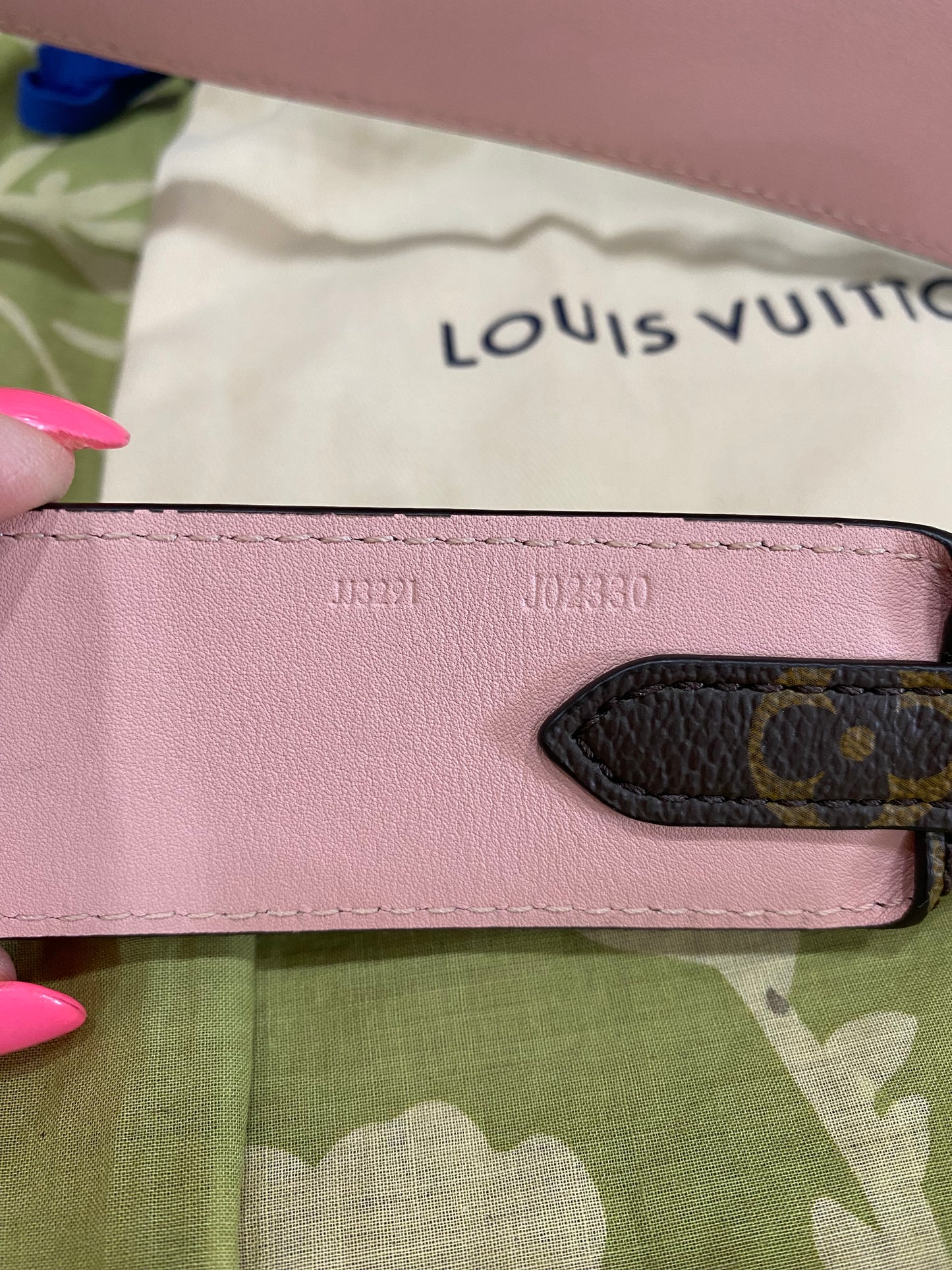 Monogram/Rose Ballerine Bandouliere Shoulder Strap