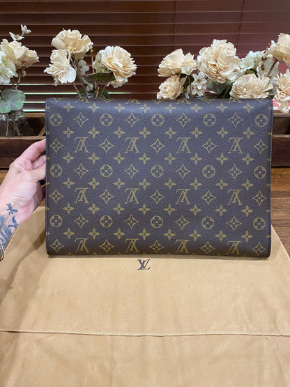 Vintage Porte Document Business Envelope Clutch