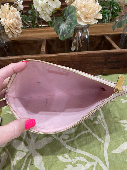 City Pouch- studded DA print with removable wristlet strap