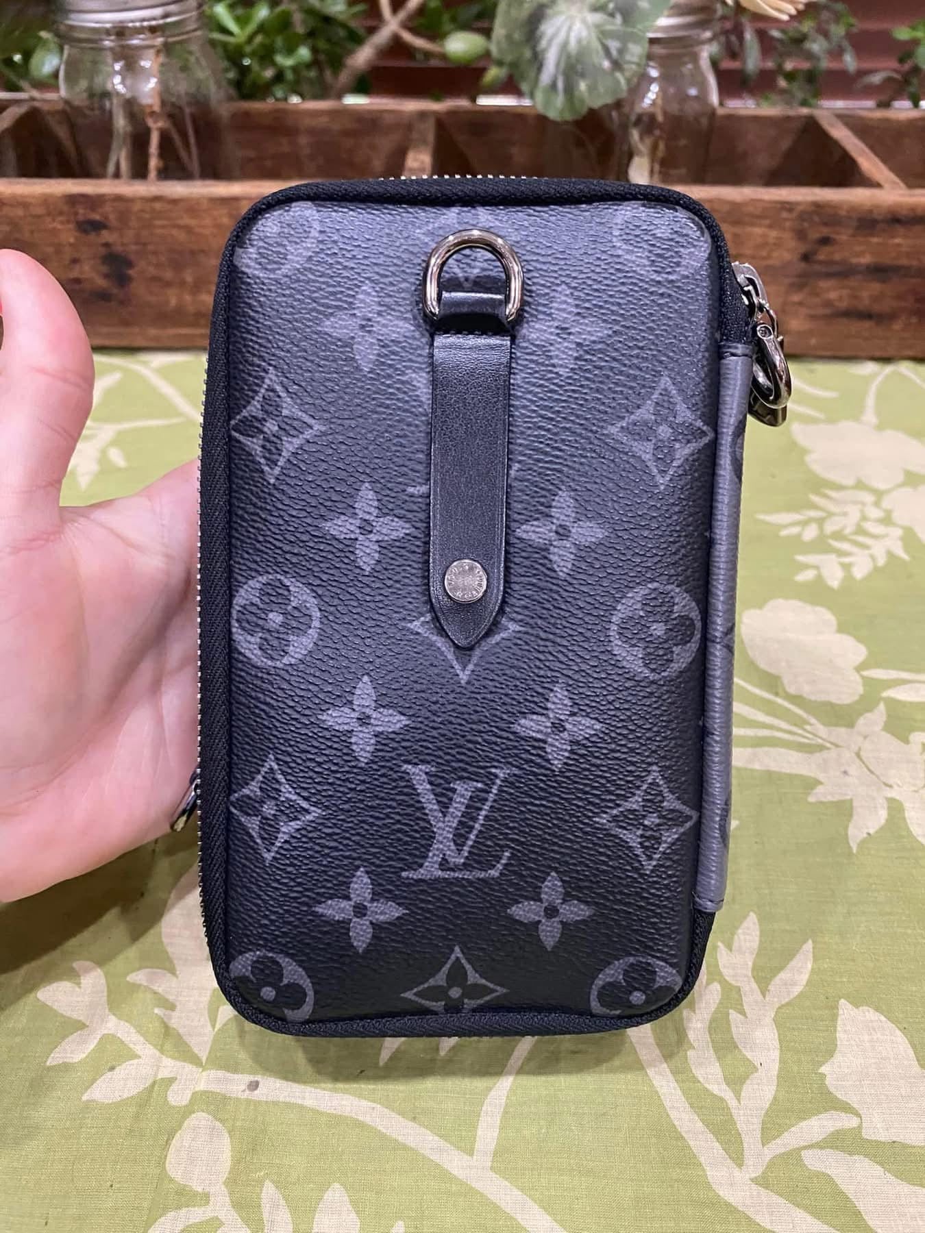 Reverse Monogram Eclipse Double Phone Pouch