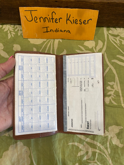 Vintage Checkbook Cover