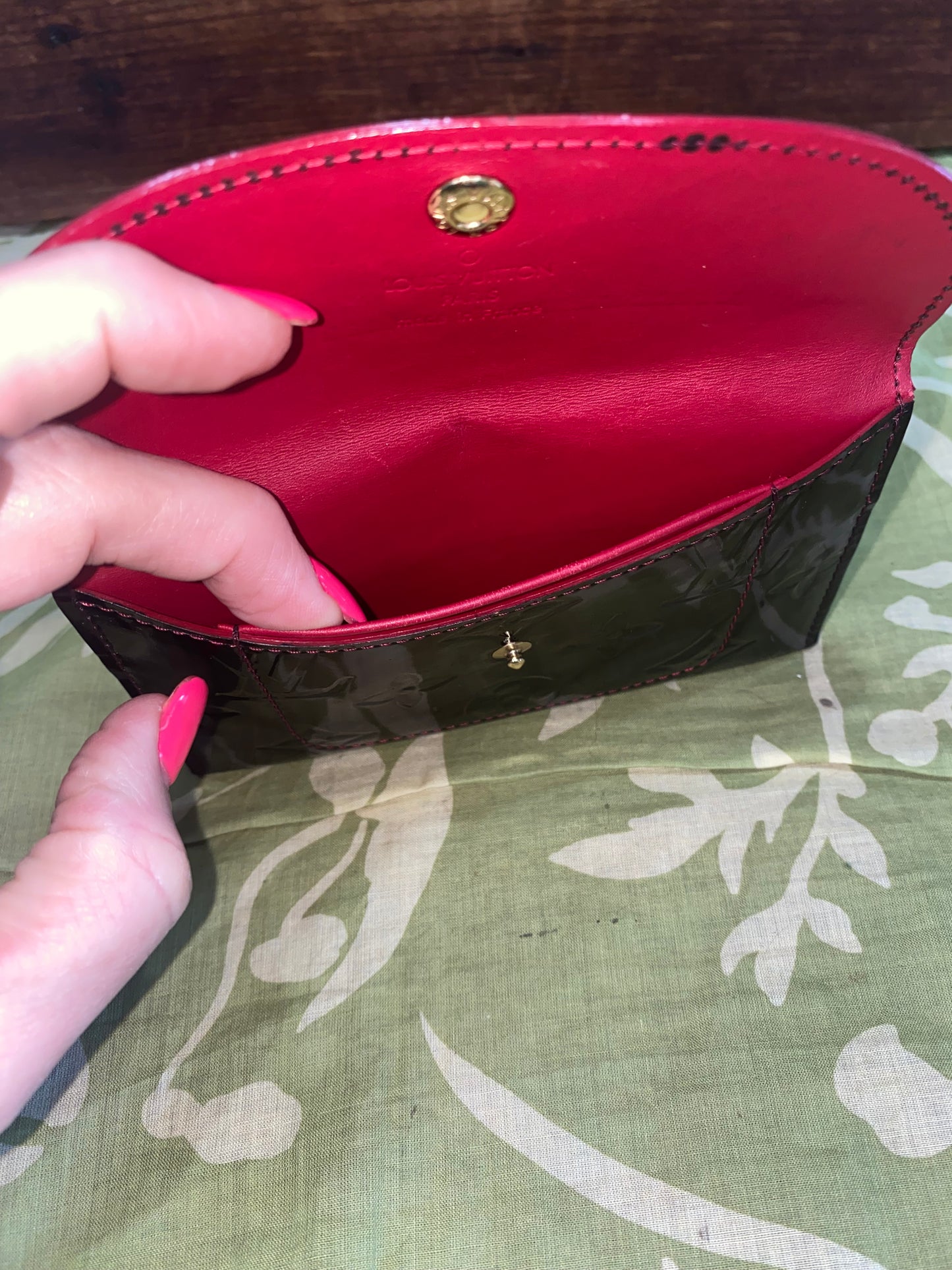 Vernis Envelope Plate Pouch (black)