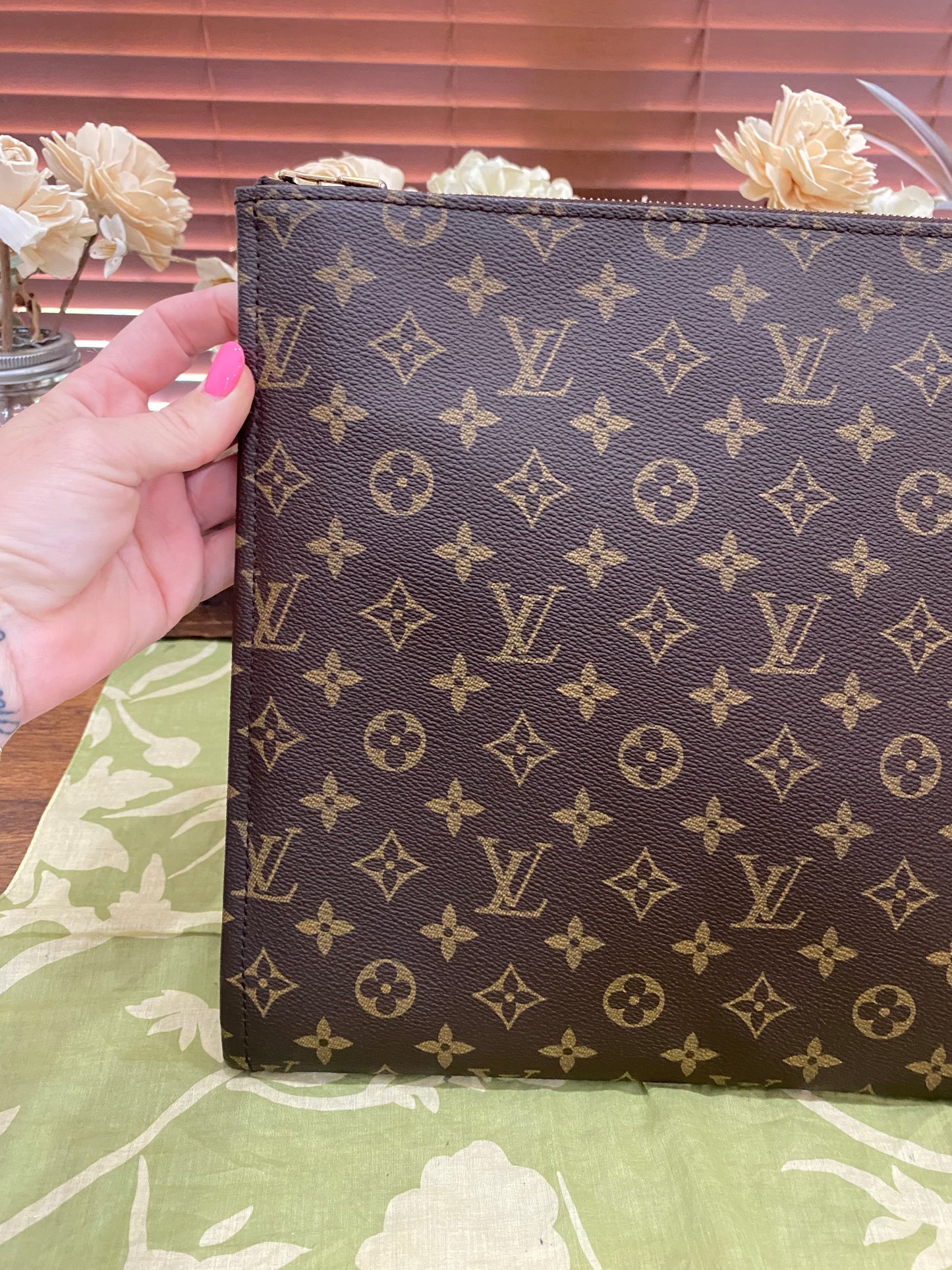 Vintage Porte Document Portfolio Clutch