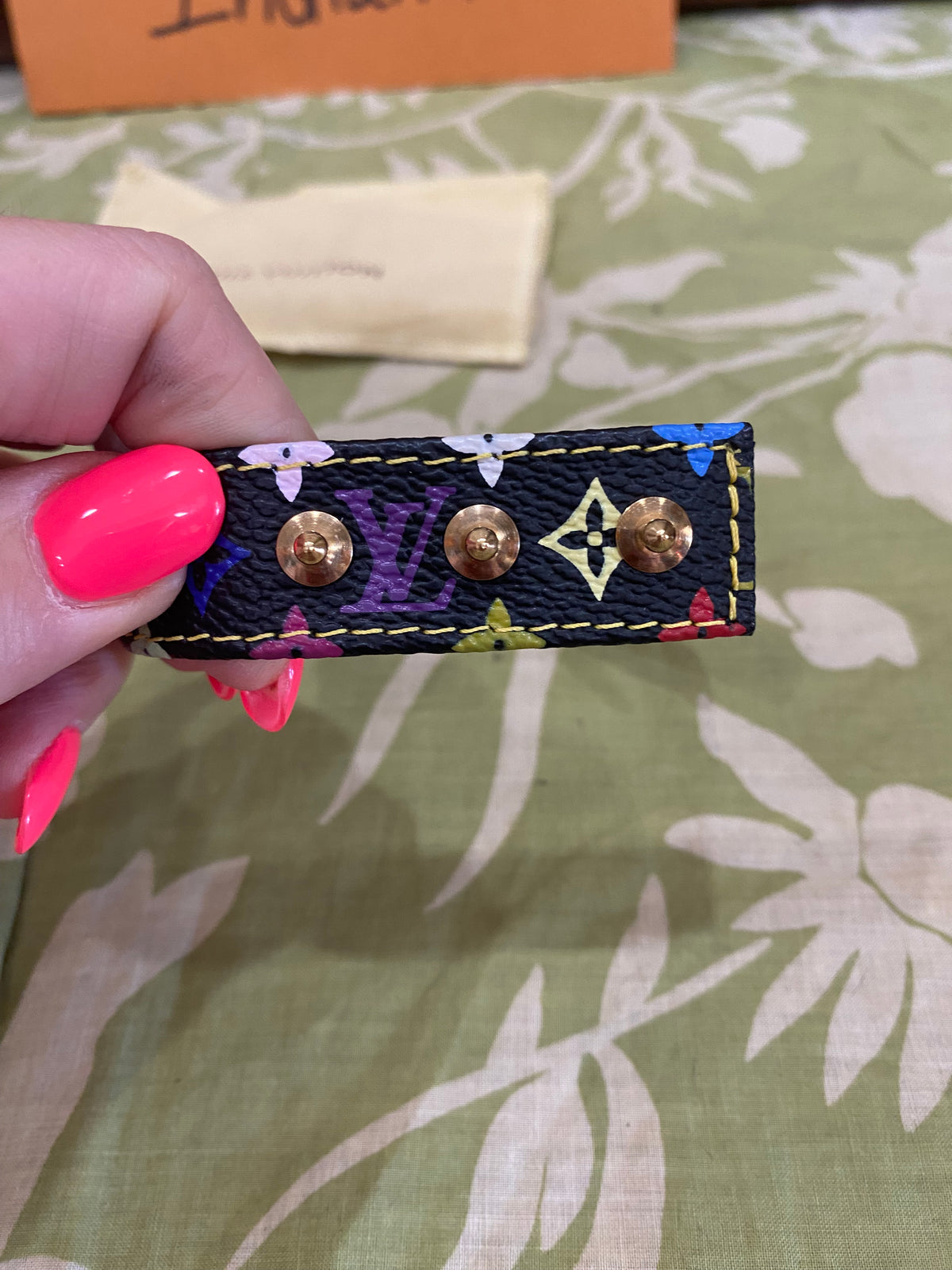 Multicolored Monogram Roppongi/VIP Snap Bracelet