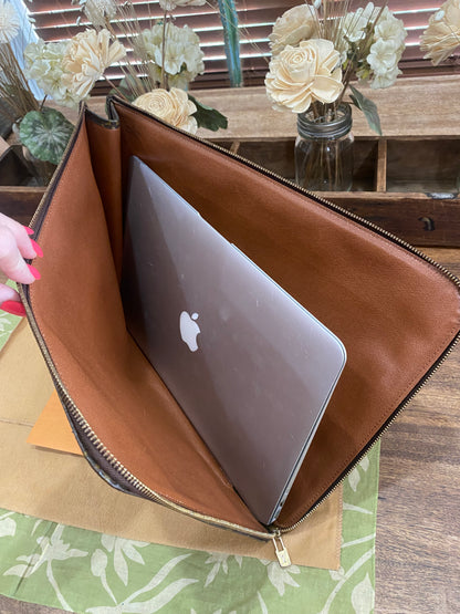 Vintage Porte Document Portfolio Clutch