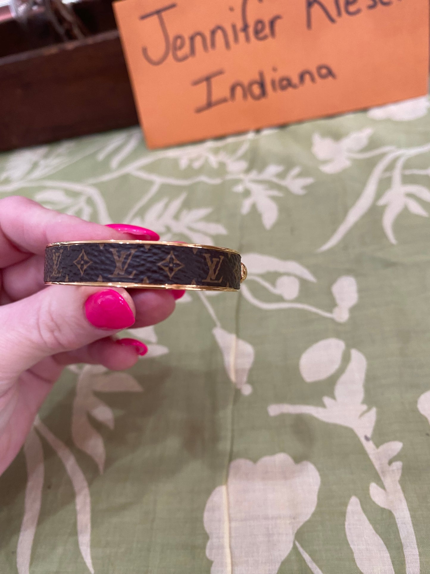 Monogram Jonck Wild Bangle Cuff Bracelet