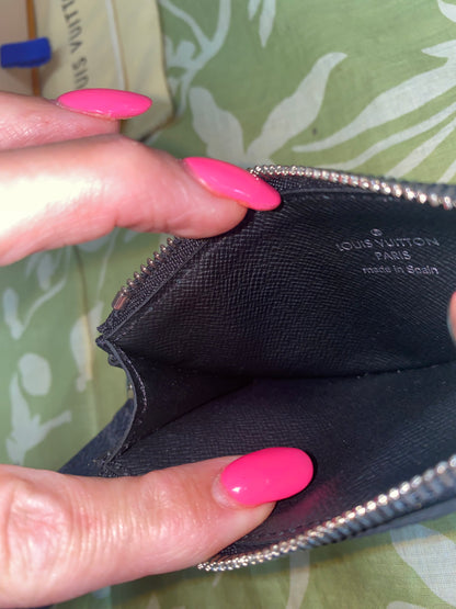 Damier Graphite Card Pouch with Removable Wristlet Strap