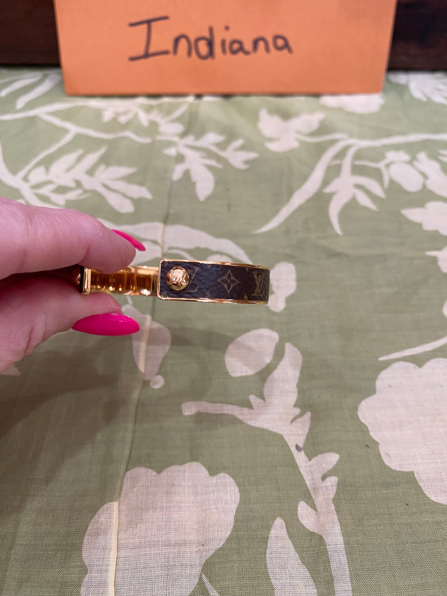 Monogram Jonck Wild Bangle Cuff Bracelet