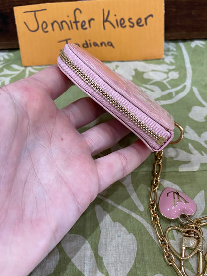 Pink Vernis Heart Coin Purse/Bag Charm