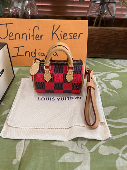 Damier Pop Mini Speedy Bag Charm