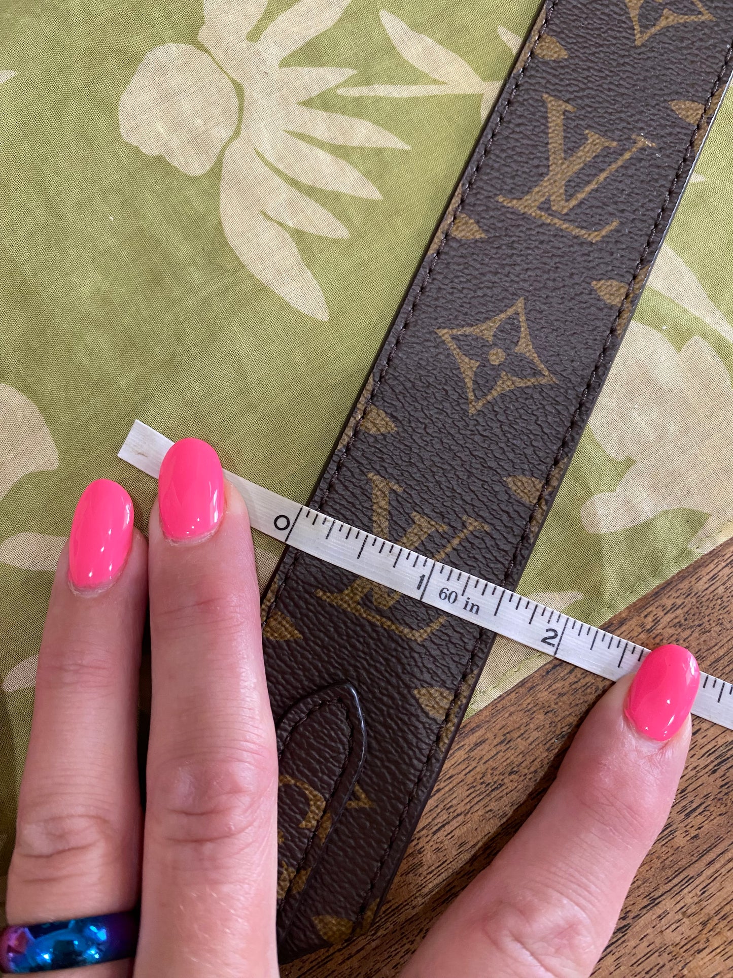 Monogram/Rose Ballerine Bandouliere Shoulder Strap