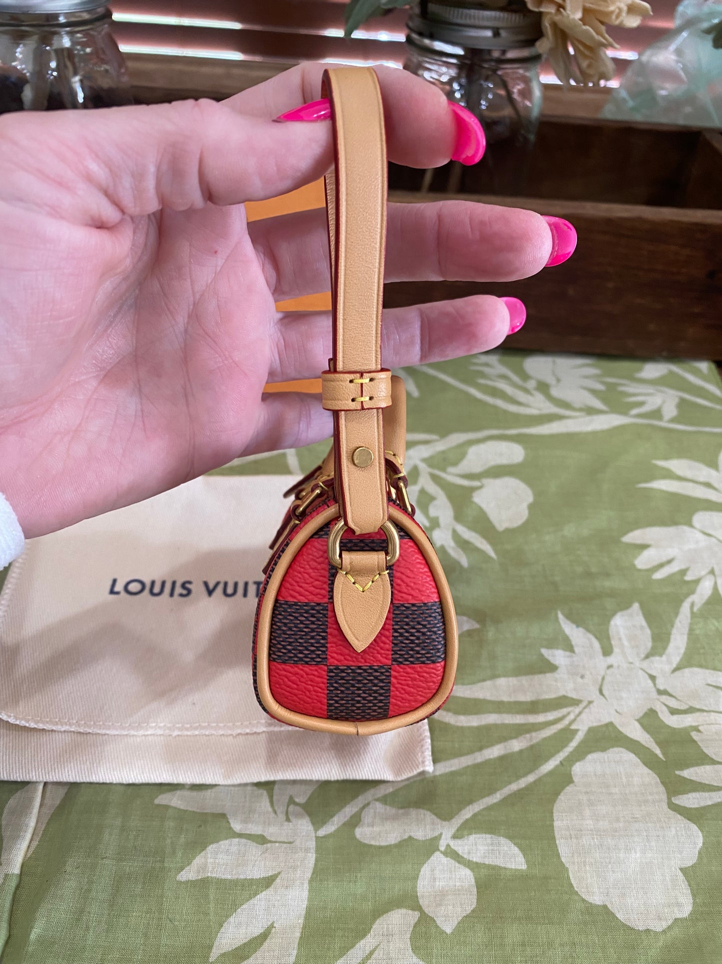 Damier Pop Mini Speedy Bag Charm