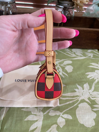 Damier Pop Mini Speedy Bag Charm