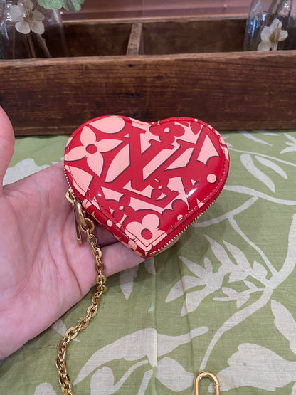 Vernis Sweet Porte Monnaie Coer Heart Coin Purse/Bag Charm