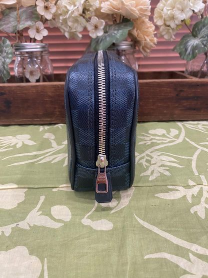 Cobalt Damier Toiletry Pouch PM