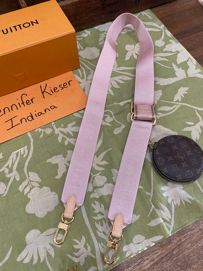 NEW Jacquard Removable Adjustable Strap and Coin Pouch