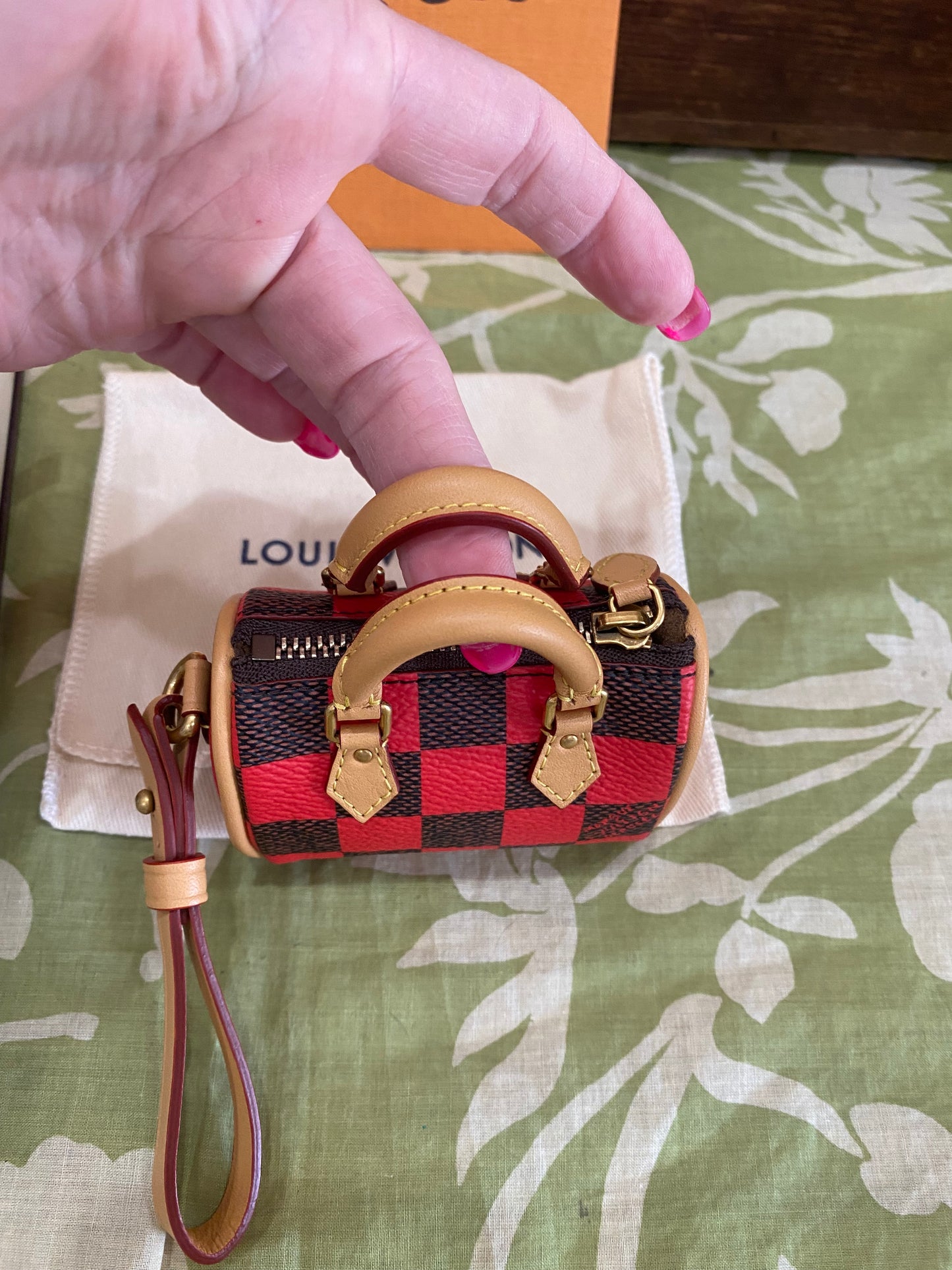 Damier Pop Mini Speedy Bag Charm