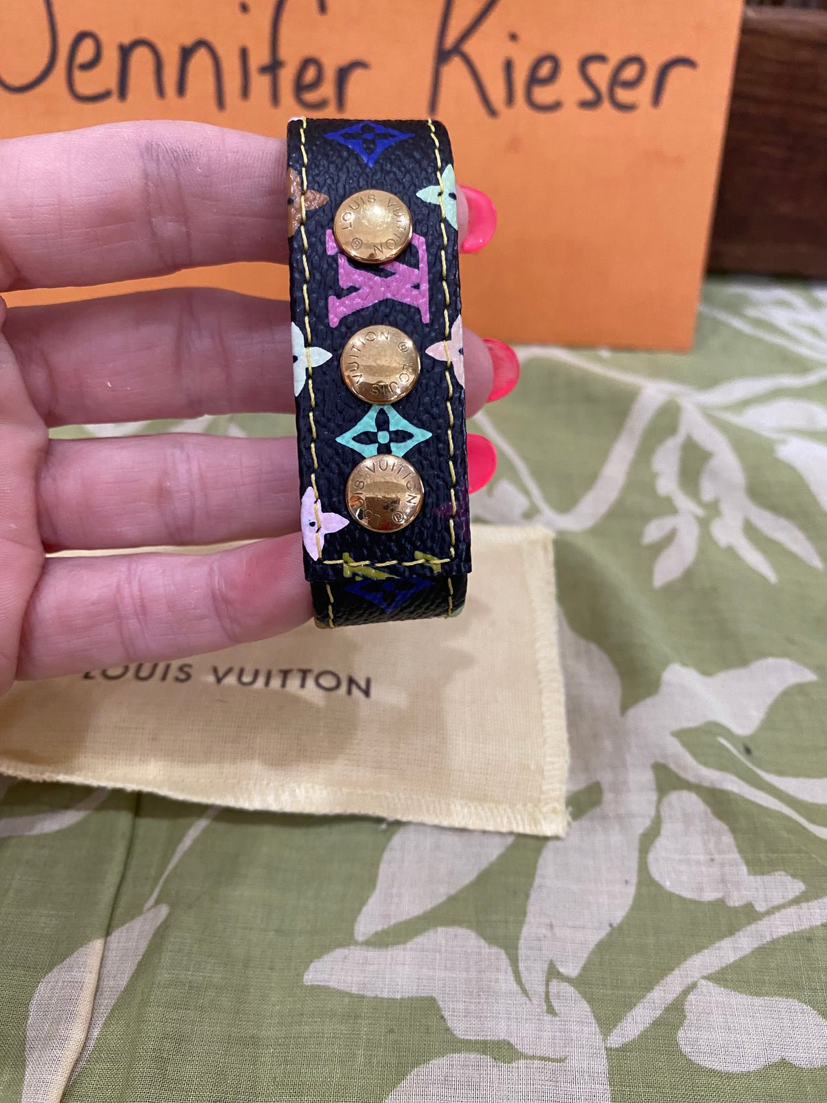 Multicolored Monogram Roppongi/VIP Snap Bracelet