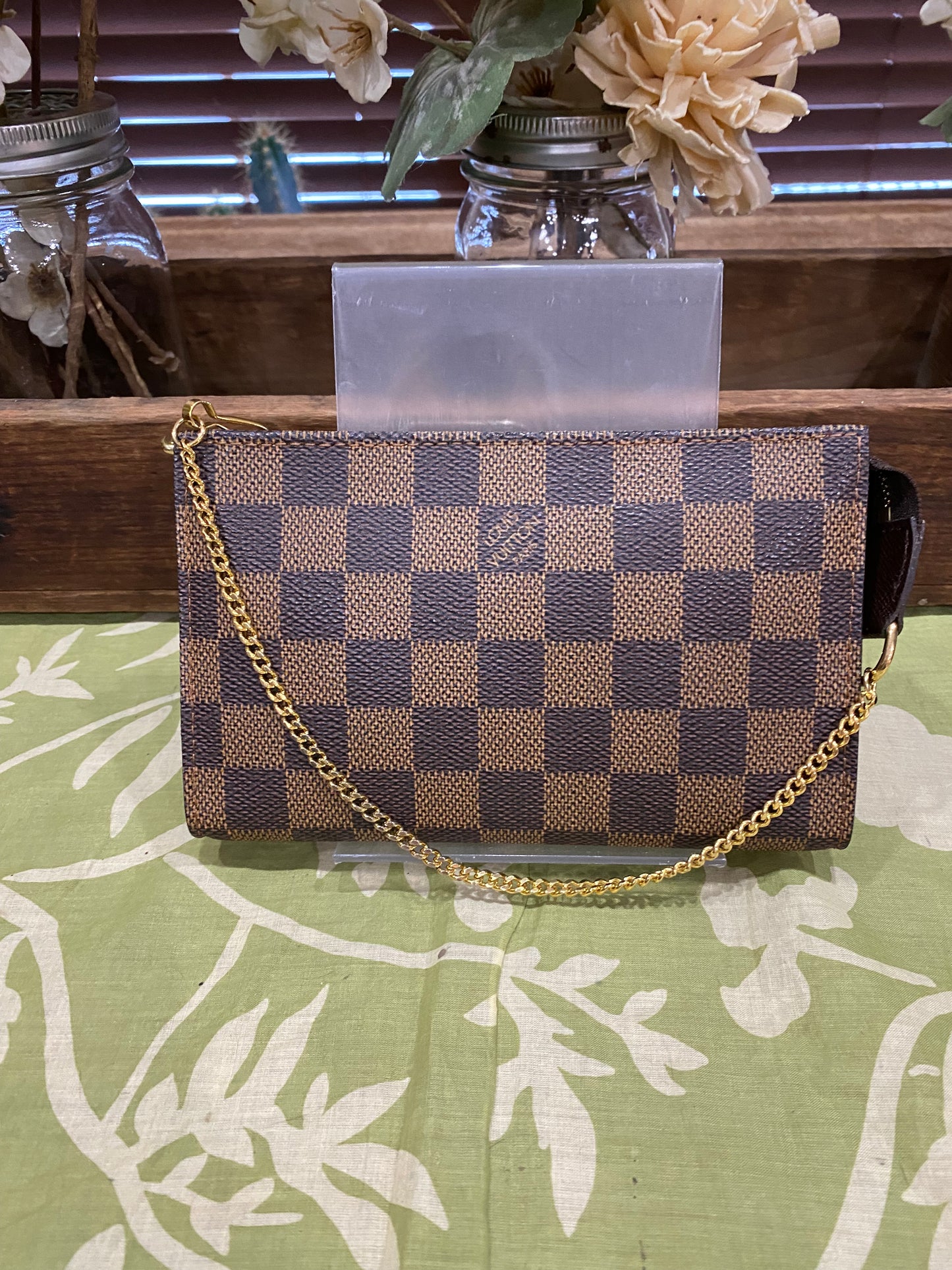 Bucket Pouch PM in DE print-comes with original wristlet strap