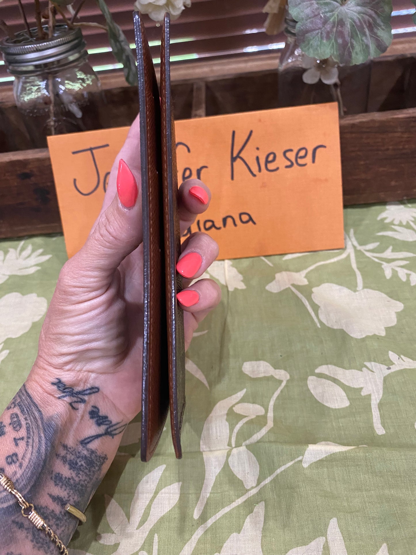 Checkbook Cover (with three credit card slots)