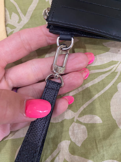 Damier Graphite Card Pouch with Removable Wristlet Strap