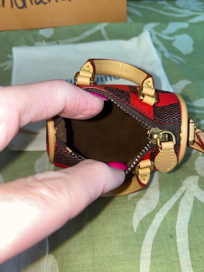 Damier Pop Mini Speedy Bag Charm