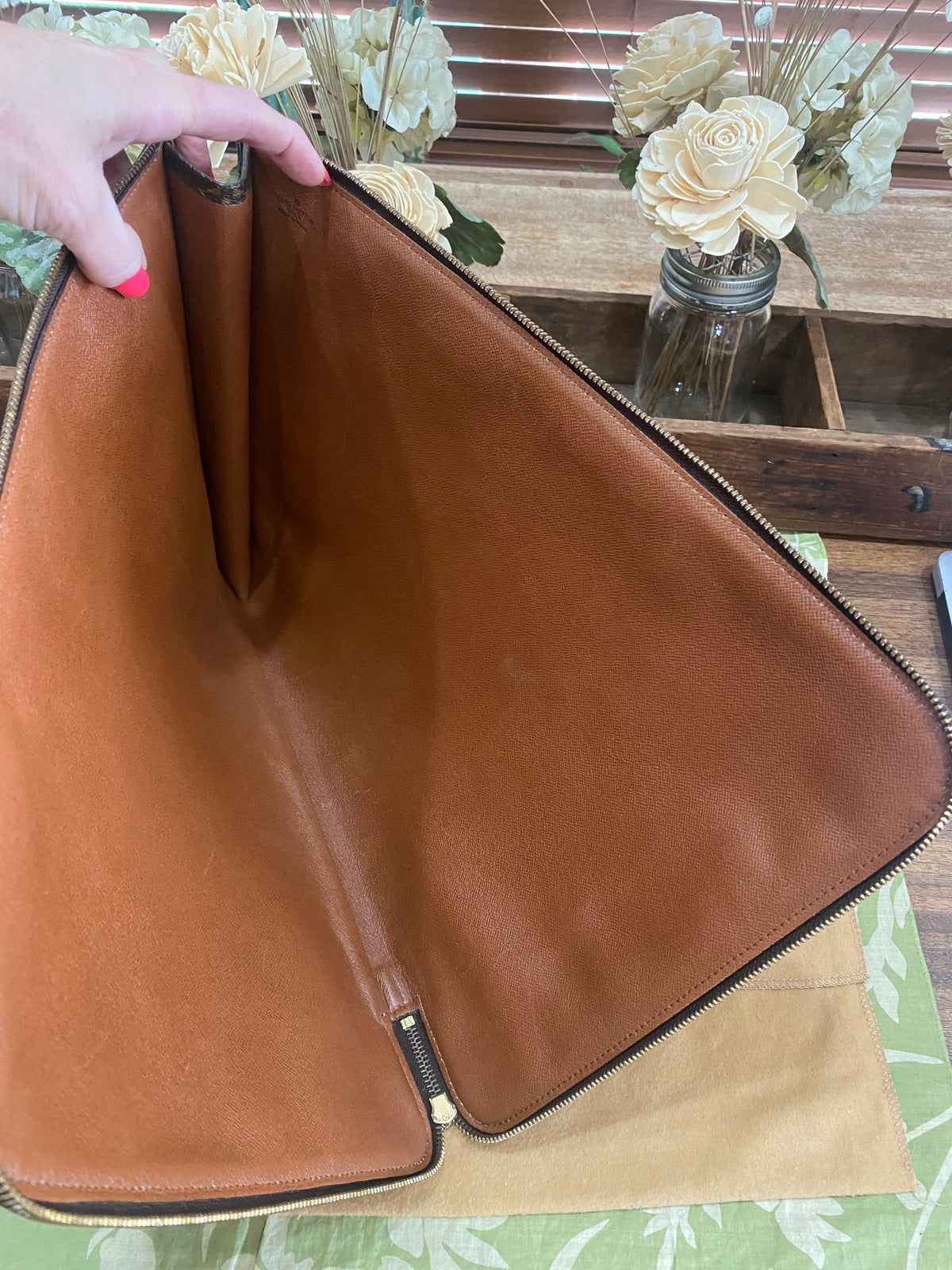 Vintage Porte Document Portfolio Clutch