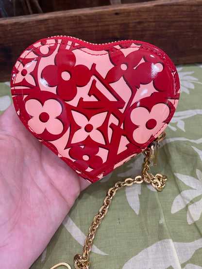 Vernis Sweet Porte Monnaie Coer Heart Coin Purse/Bag Charm