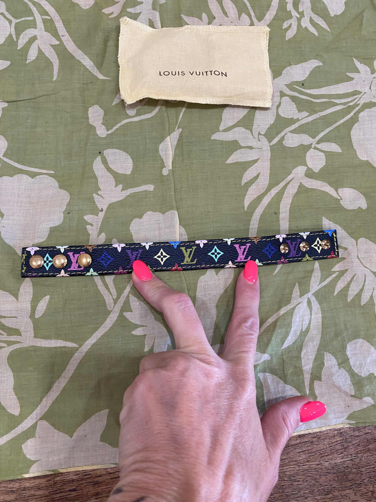 Multicolored Monogram Roppongi/VIP Snap Bracelet