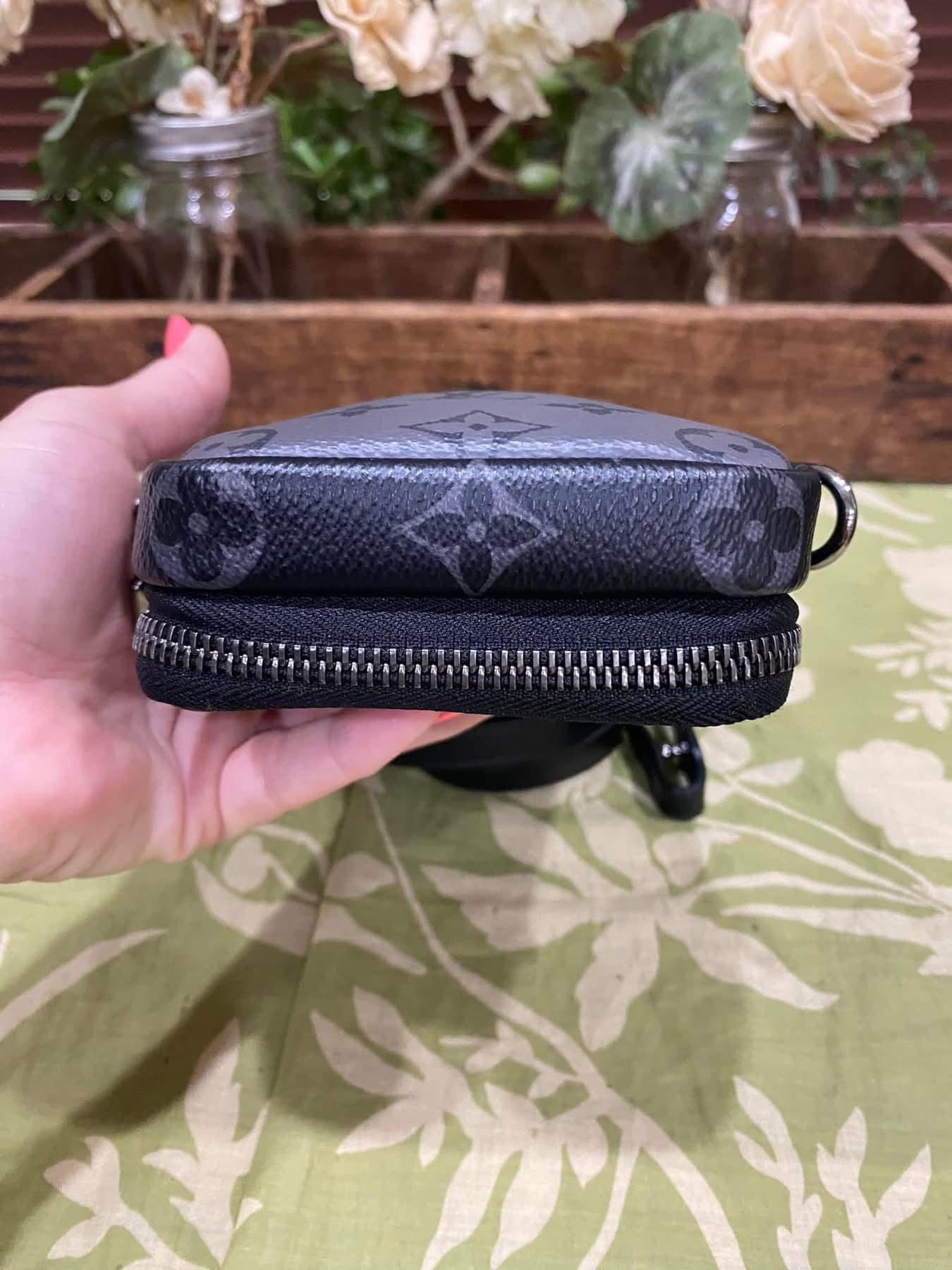 Reverse Monogram Eclipse Double Phone Pouch