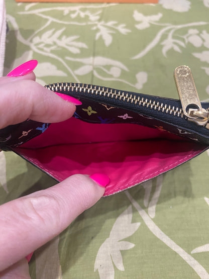 Black Multicolor Pochette Cles NM Key Pouch