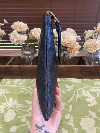 Daily Pouch in black Noir Empreinte