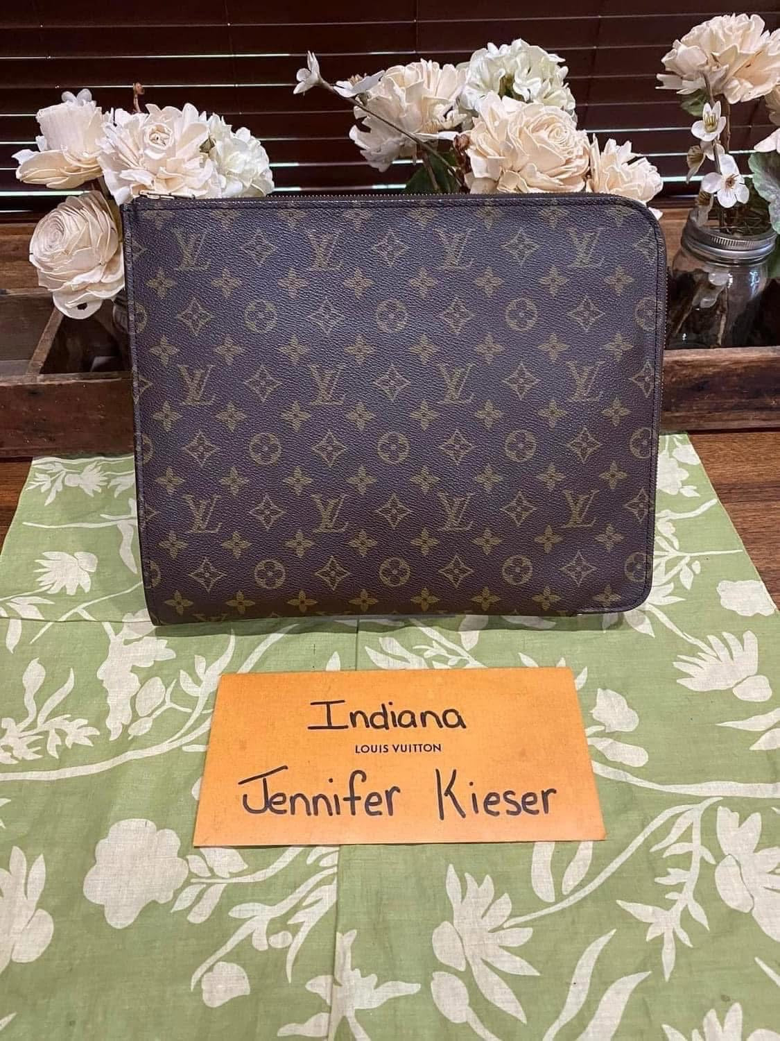 Vintage Porte Document Portfolio Clutch