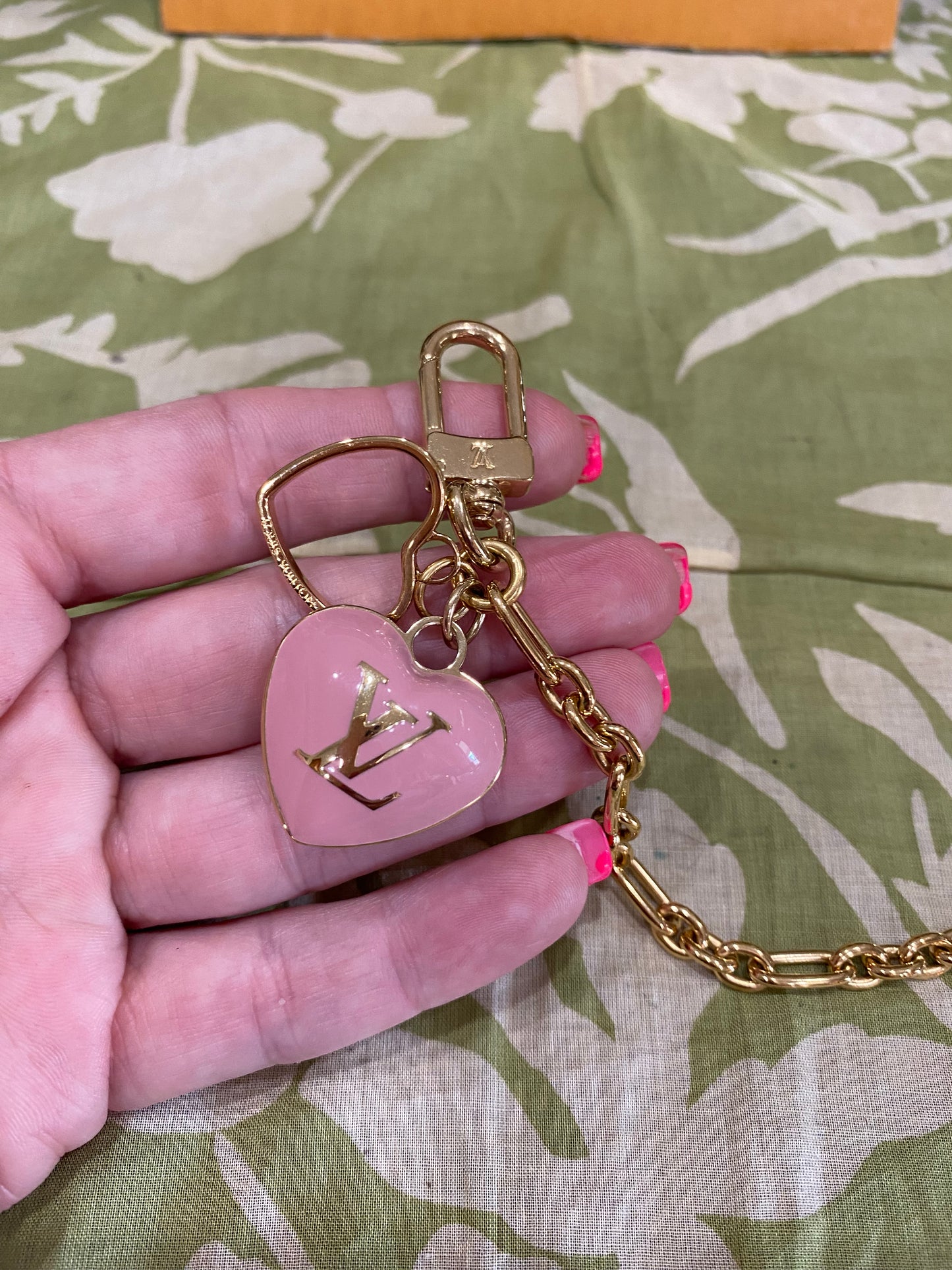 Pink Vernis Heart Coin Purse/Bag Charm