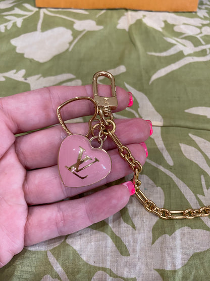 Pink Vernis Heart Coin Purse/Bag Charm