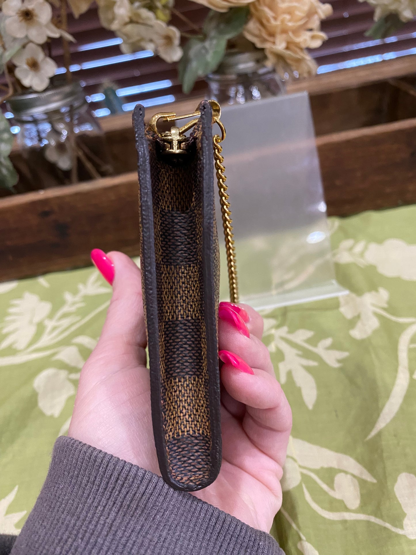 Bucket Pouch PM in DE print-comes with original wristlet strap