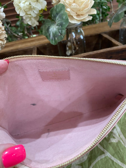 City Pouch- studded DA print with removable wristlet strap