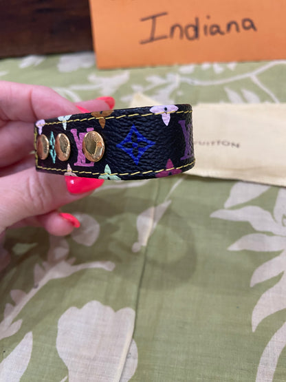 Multicolored Monogram Roppongi/VIP Snap Bracelet