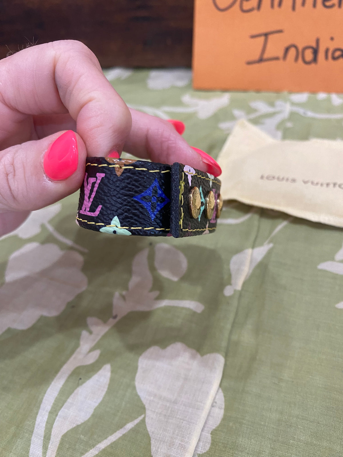 Multicolored Monogram Roppongi/VIP Snap Bracelet