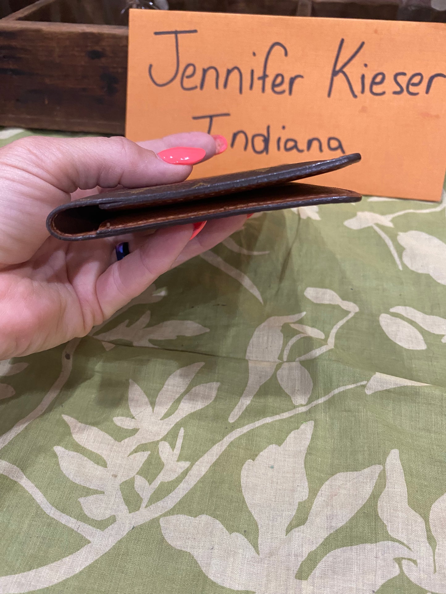 Checkbook Cover (with three credit card slots)