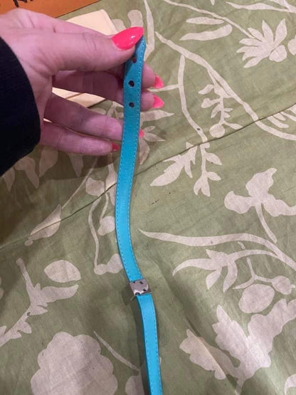 Lockit Double Wrap Bracelet in monogram & turquoise