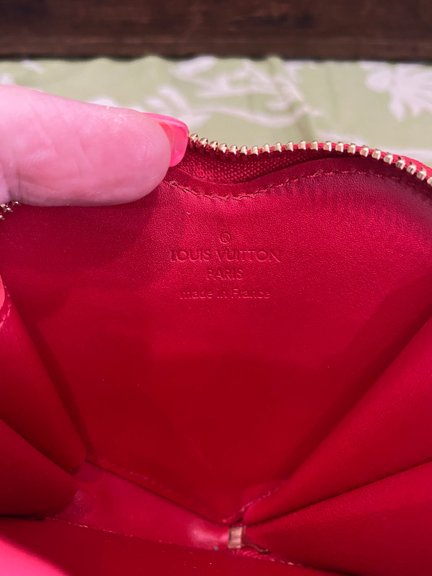 Vernis Sweet Porte Monnaie Coer Heart Coin Purse/Bag Charm