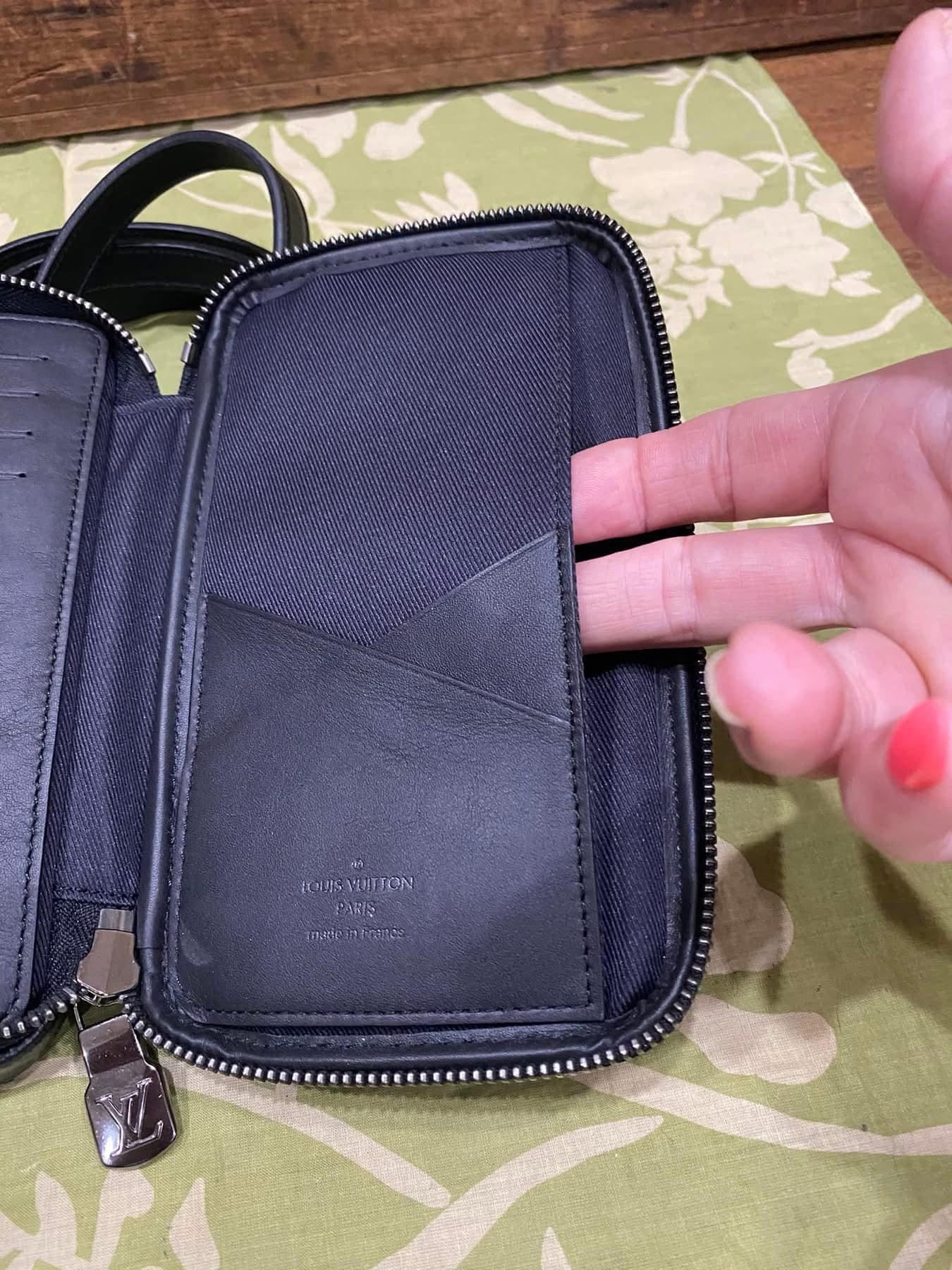 Reverse Monogram Eclipse Double Phone Pouch