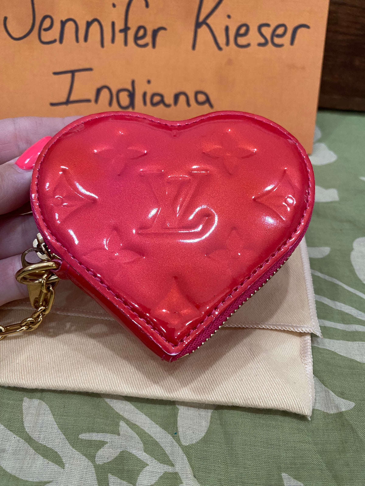 Vernis Porte Monnaie Heart Coin Purse/Bag Charm